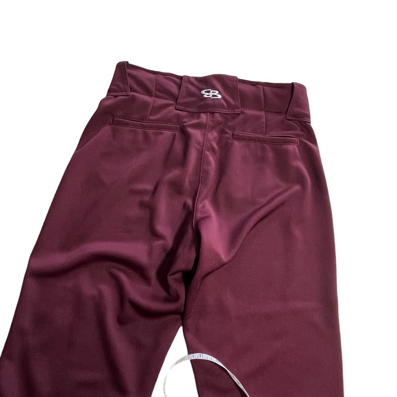 NWT Boombah Women's Hypertech Series Fastpitch Solid Pant Maroon Size 28” - Picture 4 of 8